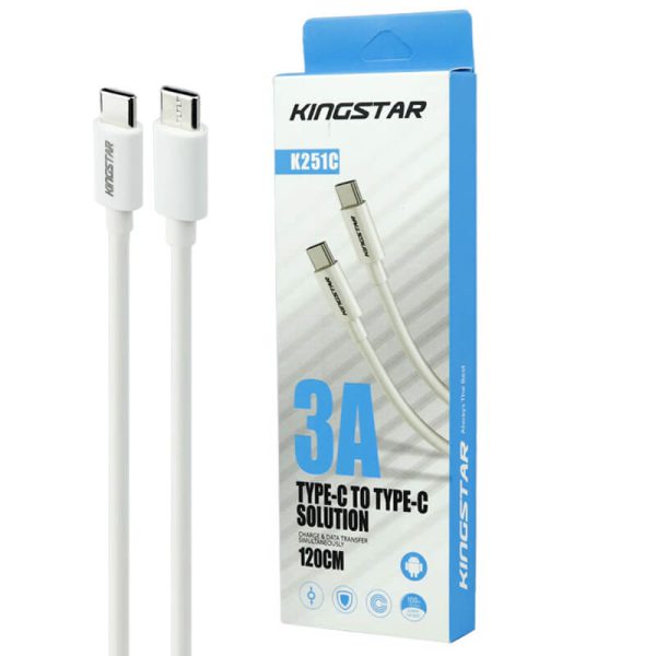 کابل KingStar K251C USB-C 3A 1.2m